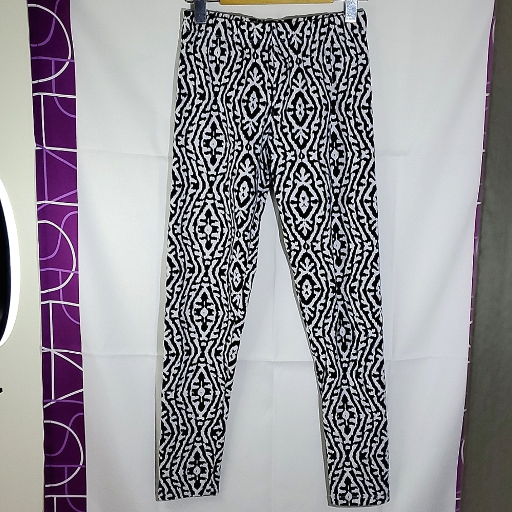Sweet Legs "Let's Cruise" Deep Navy Blue and White Pattern Leggings - One Size